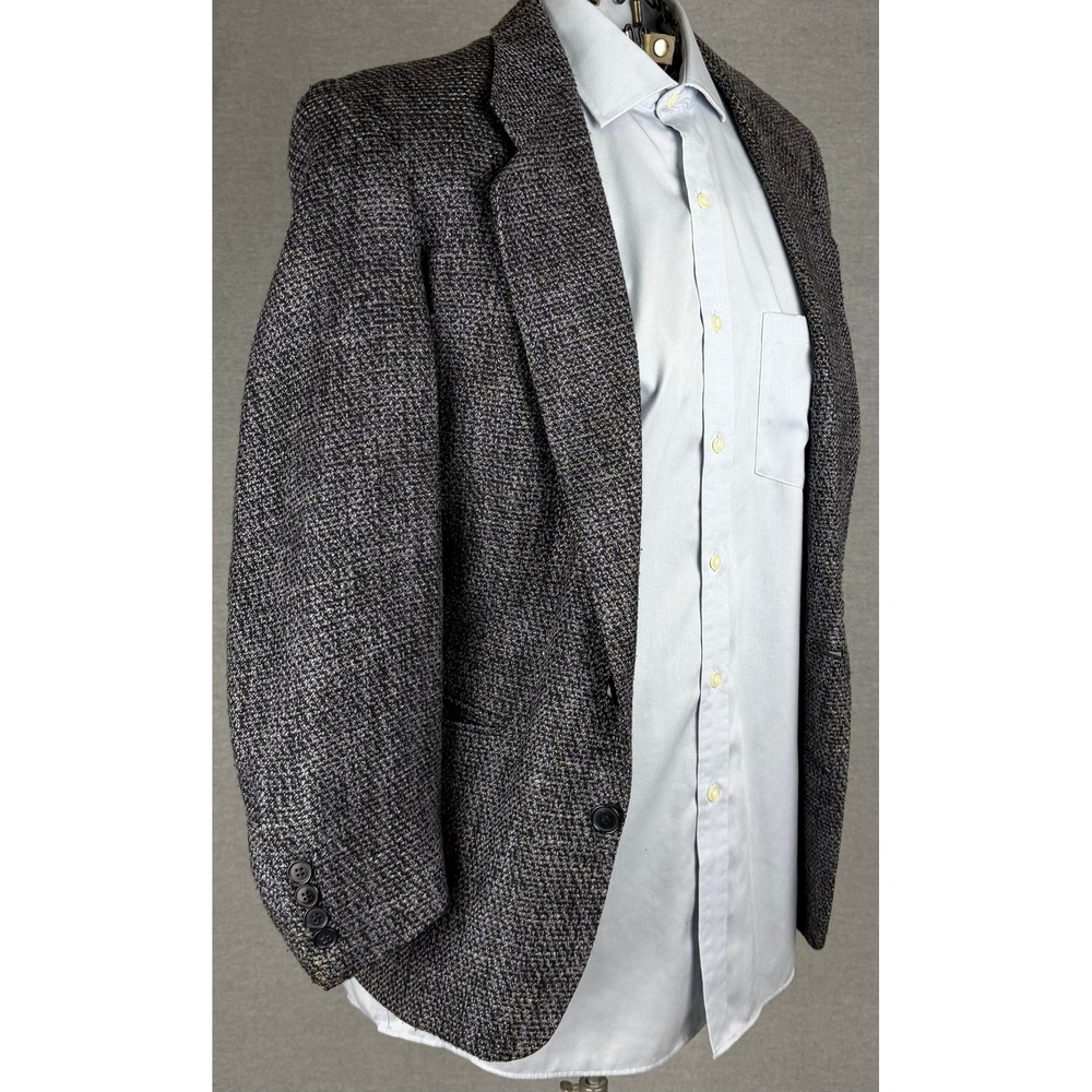 Milano Woodward & Lothrop Mens 38 Short‎ Gray Tweed Blazer Sport Coat 2 Button